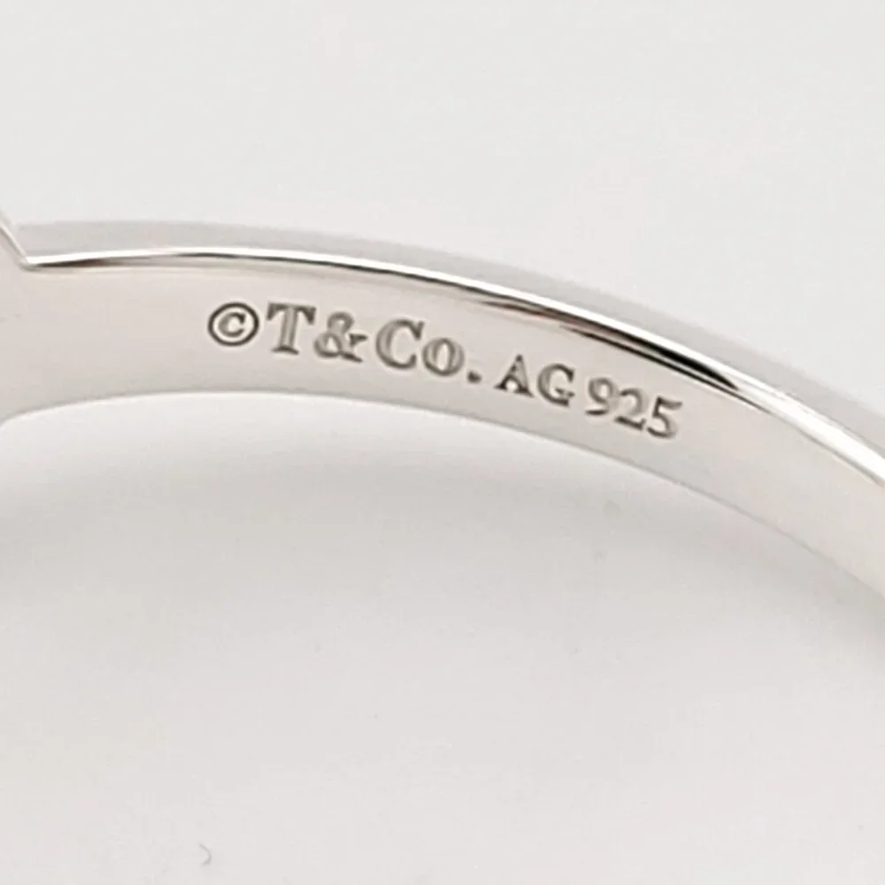 Tiffany & Co. Sterling Silver Figure 8 Signature Infinity Band Ring Size 8 - Picture 7 of 7